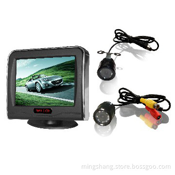 Car  digital LCD monitor rear view system with 2 channels AV